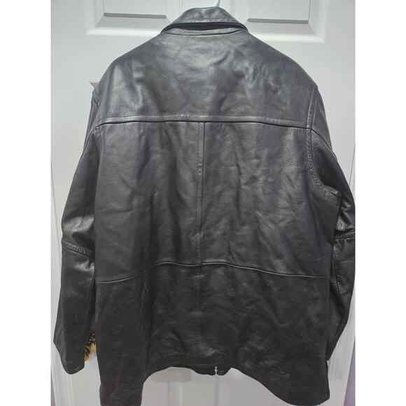 Vintage Wilsons M. Julian Leather Men's Jacket XL Thinsulate Insulation Black - Picture 8 of 16